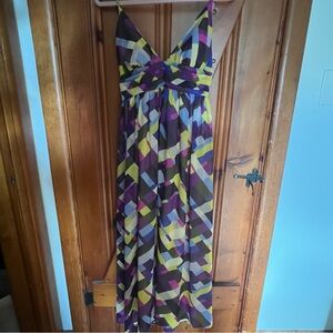 Moda International Geometric Maxi Dress